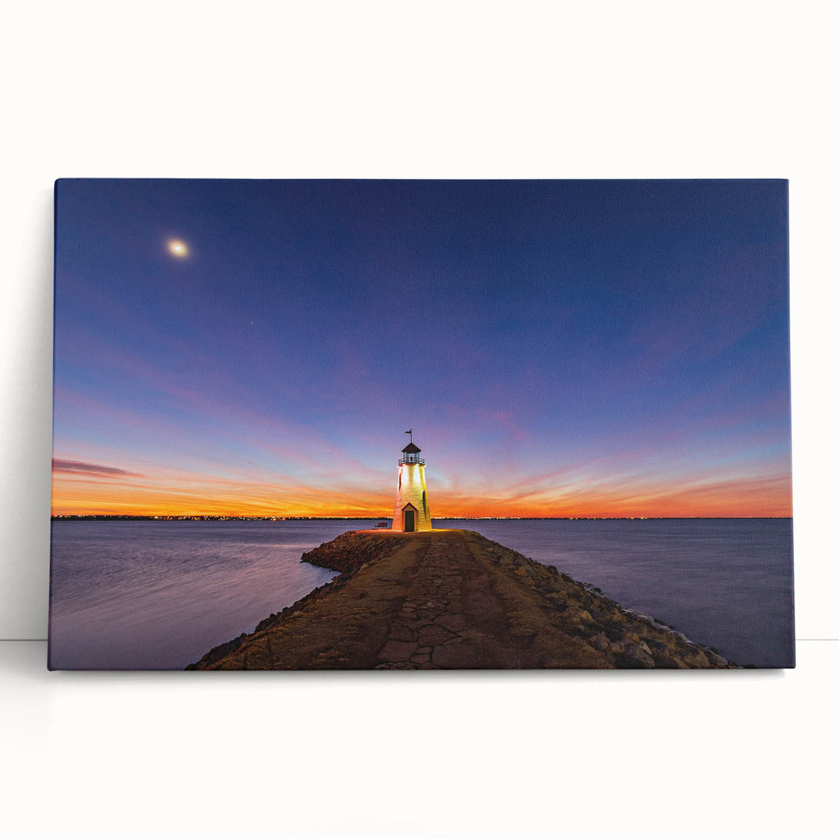 Large black and white stretched canvas of Oklahoma scenery, ideal for kitchen wall art or bedroom ambiance.