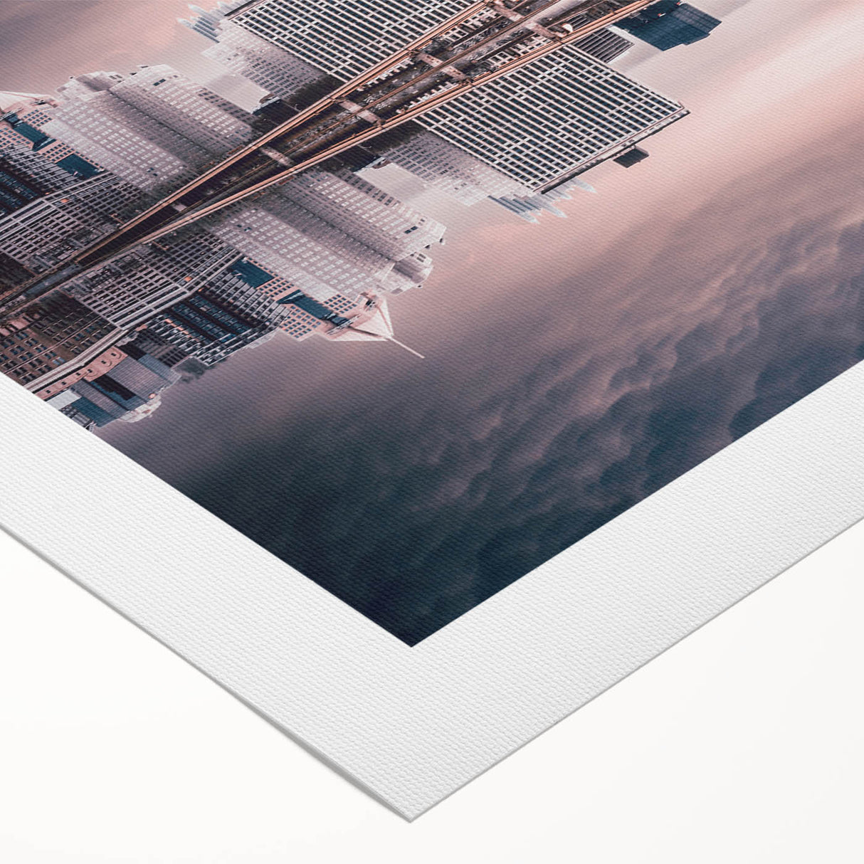 Art deco poster of Pittsburgh skyline in muted gold and black tones on rolled canvas, suitable for dining room wall art.
