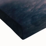 Black and white landscape art painting of Pittsburgh skyline on large stretched canvas, suitable for bedroom wall decor.