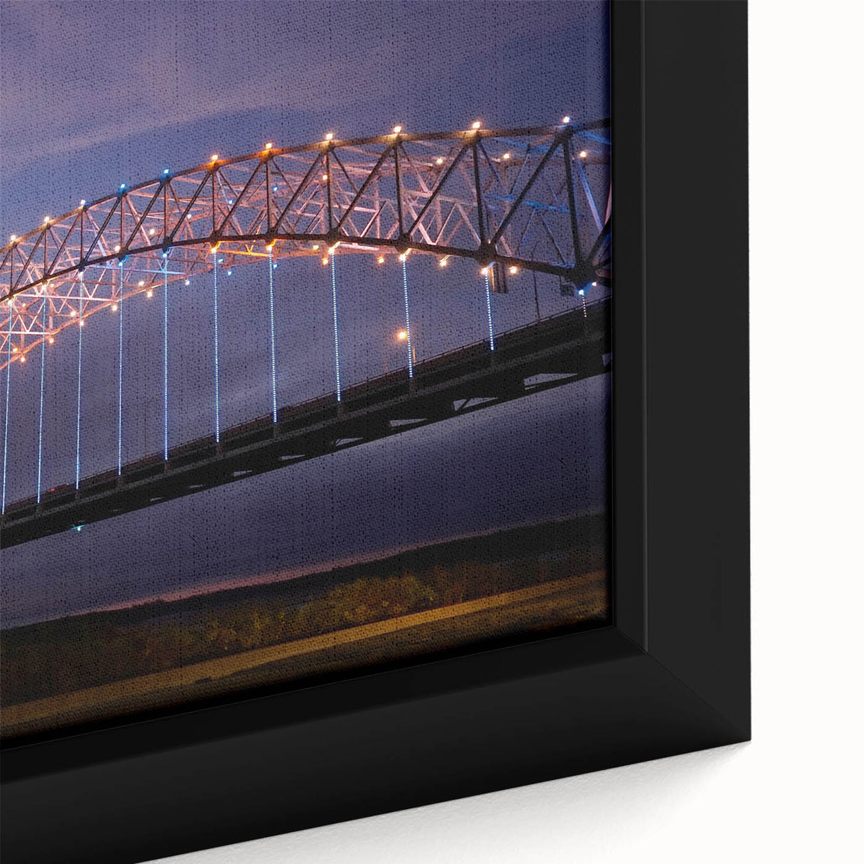 Textured black wall art depicting Memphis skyline with colorful accents on extra large framed canvas.