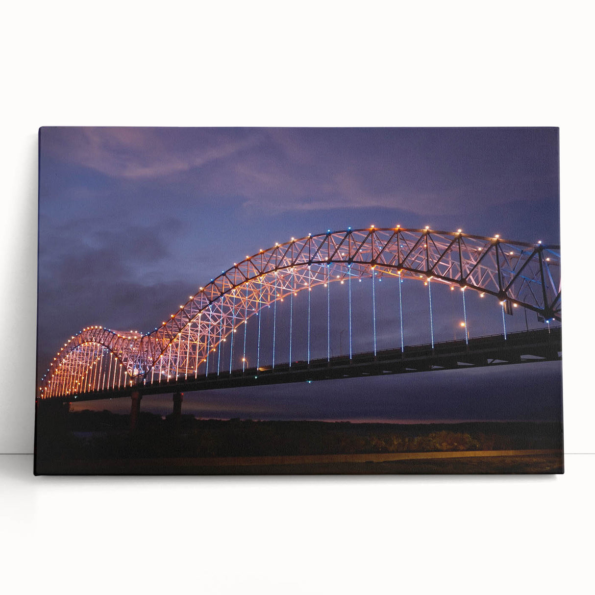 Black and white stretched canvas of Memphis skyline, ideal for kitchen wall art or bedroom ambiance.