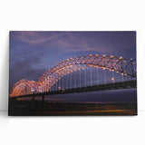 Black and white stretched canvas of Memphis skyline, ideal for kitchen wall art or bedroom ambiance.