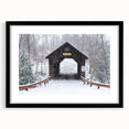 Abstract art print of vibrant Vermont scenery on textured canvas, framed in black, ideal for living room decor.