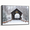 Black and white landscape art of Vermont scenery on framed canvas, ideal for bedroom wall decor.