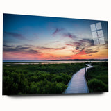 Large abstract wall art of Virginia scenery in muted earth tones on acrylic glass, ideal for bedroom or dining room decor.