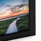 Textured black wall art featuring a colorful Virginia scenery on an extra large framed canvas, ideal for living room decor.