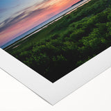 Art deco poster featuring a Virginia landscape in pastel shades on rolled canvas, ideal for dining room decor.