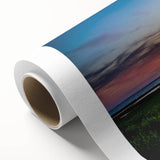 Art deco poster of Virginia scenery in soft pastel colors on rolled canvas, suitable for nursery wall art.