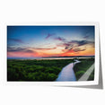 Extra large rolled print of Virginia scenery with vibrant green landscapes and floral elements.