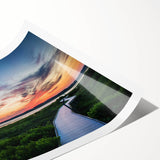 Extra large wall art featuring line art flowers in soft pastel shades on a rolled canvas, ideal for large living room decor.