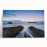 Black and white stretched canvas of Olympic National Park, ideal for kitchen wall art or bedroom ambiance.