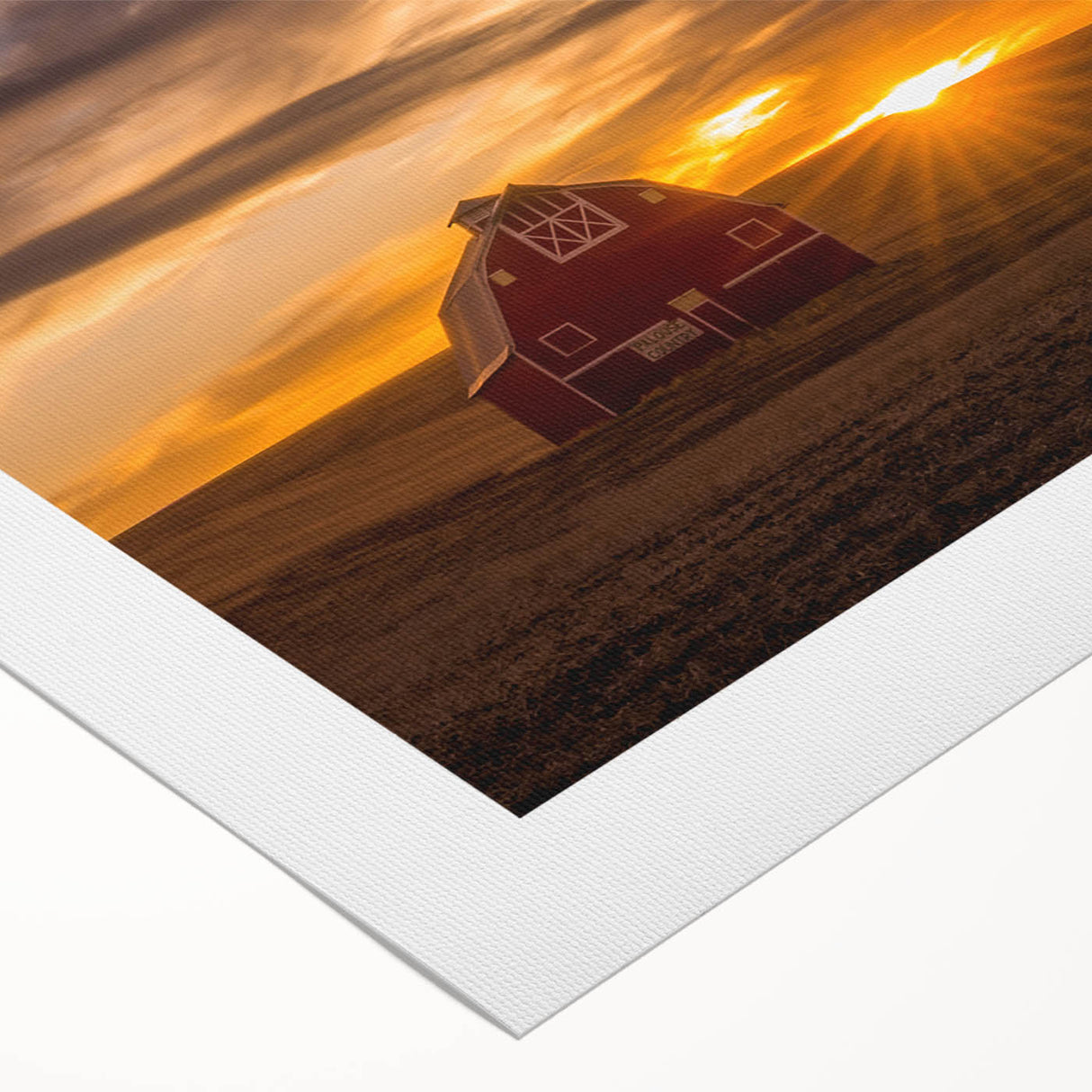 Art deco poster of the Palouse region, Washington, with soft green and brown tones on rolled canvas.