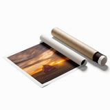 Extra large rolled print of Palouse, Washington scenery, featuring gentle hills and a muted green palette.