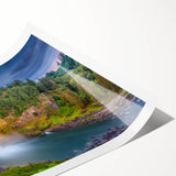 Extra large wall art featuring line art flowers in muted tones on a rolled canvas, ideal for large living room decor.