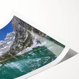 Extra large wall art featuring line art flowers, set against the Grand Tetons scenery.