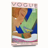 Vogue Illustration Print - 1928 Spring Fashion Art with Butterfly