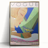Vogue Illustration Print - 1928 Spring Fashion Art with Butterfly