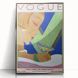 Vogue Illustration Print - 1928 Spring Fashion Art with Butterfly