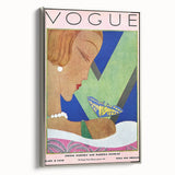 Vogue Illustration Print - 1928 Spring Fashion Art with Butterfly