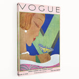 Vogue Illustration Print - 1928 Spring Fashion Art with Butterfly