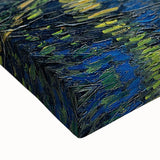 Black and white landscape art painting on a large canvas, featuring a serene rural scene, ideal for bedroom wall decor.