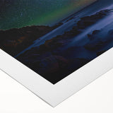 Stunning rolled canvas artwork showcasing a vibrant landscape of majestic cliffs under a bright blue sky, perfect for home decor with a natural theme.
