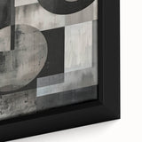 Acrylic Dining Room Artwork – Geometric Monochrome Print
