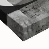 Acrylic Dining Room Artwork – Geometric Monochrome Print