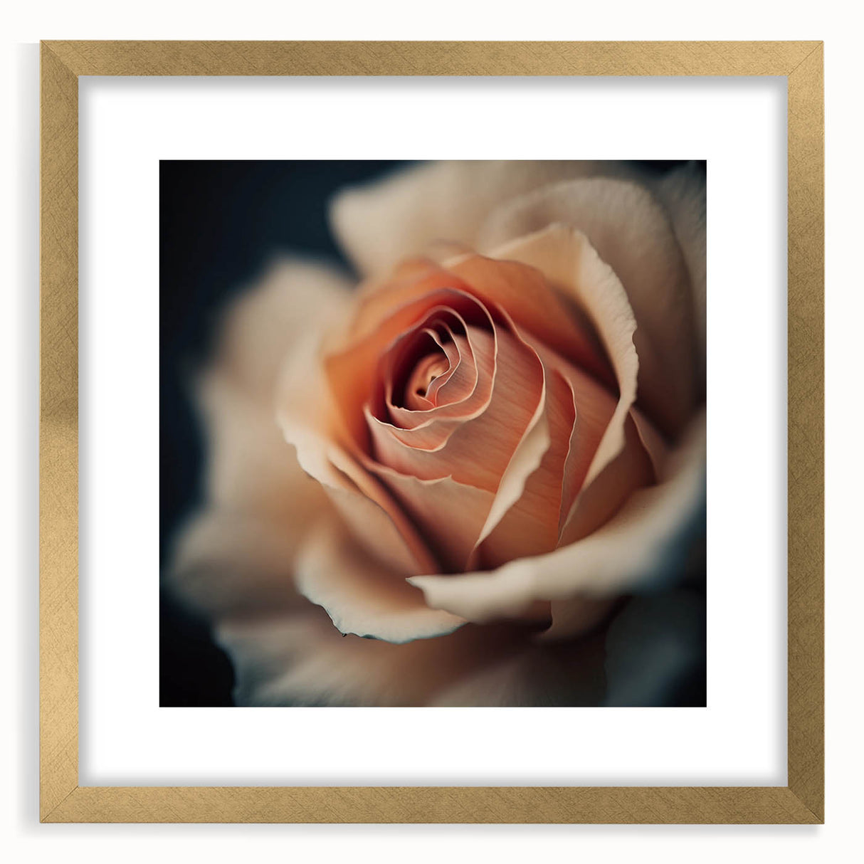Abstract floral wall art framed in gold, featuring vibrant colors and intricate designs, perfect for enhancing modern home decor and adding elegance to any room.