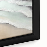 Close-up of a framed abstract landscape wall art piece showcasing vibrant colors and intricate textures, ideal for modern home decor. Perfect for adding artistic flair to any space.
