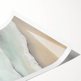 Abstract landscape wall art print featuring vibrant colors and fluid shapes, rolled and ready for framing, ideal for modern home decor or office spaces.