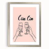 Textured abstract art print in neutral shades, framed in silver, ideal for bedroom decor.