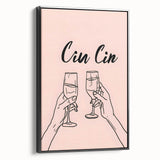 Black and white vintage poster art of a landscape on framed canvas, suited for bedroom decor.