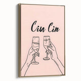 Framed canvas featuring vintage poster art of a black and gold landscape, ideal for bedroom wall decor.