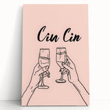 Large black and white stretched canvas featuring assorted food and drink items, ideal for kitchen wall art.