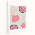 Large canvas featuring a colorful display of various fruits, ideal for kitchen wall art.