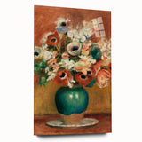Impressionism Wall Art - Vibrant Floral Bouquet - Renoir Flower Vase Print