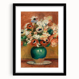 Impressionism Wall Art - Vibrant Floral Bouquet - Renoir Flower Vase Print