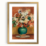 Impressionism Wall Art - Vibrant Floral Bouquet - Renoir Flower Vase Print
