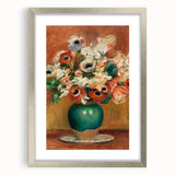 Impressionism Wall Art - Vibrant Floral Bouquet - Renoir Flower Vase Print