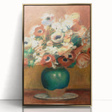 Impressionism Wall Art - Vibrant Floral Bouquet - Renoir Flower Vase Print