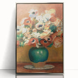 Impressionism Wall Art - Vibrant Floral Bouquet - Renoir Flower Vase Print