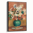 Impressionism Wall Art - Vibrant Floral Bouquet - Renoir Flower Vase Print