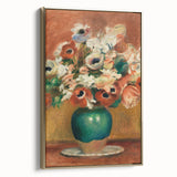 Impressionism Wall Art - Vibrant Floral Bouquet - Renoir Flower Vase Print