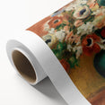 Impressionism Wall Art - Vibrant Floral Bouquet - Renoir Flower Vase Print