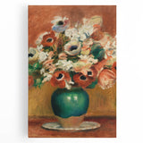 Impressionism Wall Art - Vibrant Floral Bouquet - Renoir Flower Vase Print