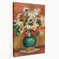 Impressionism Wall Art - Vibrant Floral Bouquet - Renoir Flower Vase Print