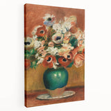 Impressionism Wall Art - Vibrant Floral Bouquet - Renoir Flower Vase Print