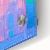 Modern Wall Art - Abstract Church Tower Scene - Vibrant Colorful Print