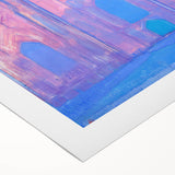 Modern Wall Art - Abstract Church Tower Scene - Vibrant Colorful Print